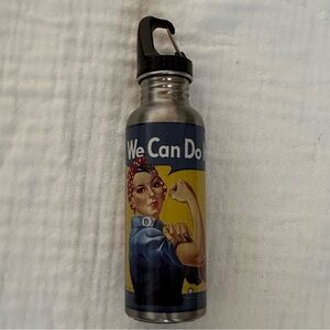 Rosie the Riveter Aluminum Water Bottle